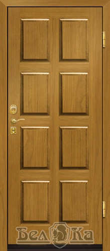 Металлическая дверь с прямоугольным рисунком P16