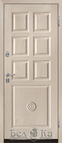 Металлическая дверь с прямоугольным рисунком  P23