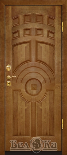 Металлическая дверь с арочным рисунком A27
