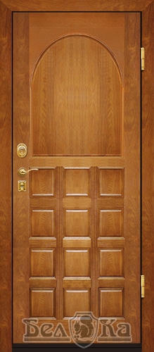 Металлическая дверь с арочным рисунком A35
