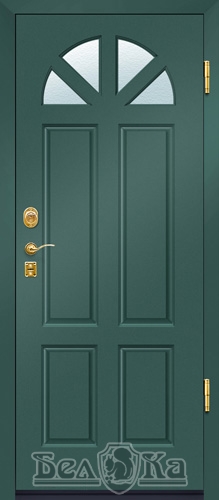 Металлическая дверь с арочным рисунком A37