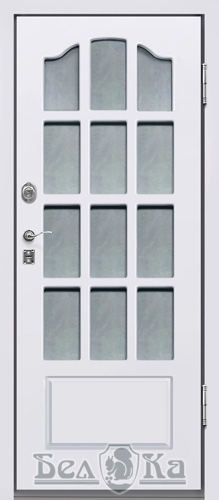 Металлическая дверь с арочным рисунком A50