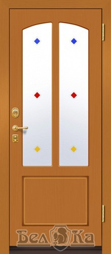 Металлическая дверь с арочным рисунком A51
