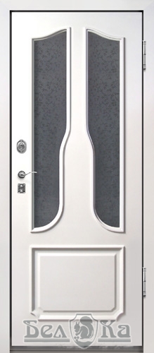 Металлическая дверь с арочным рисунком A52