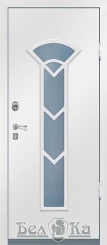 Входная металлическая дверь с дизайнерским рисунком M1
