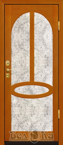 Входная металлическая дверь с дизайнерским рисунком M23