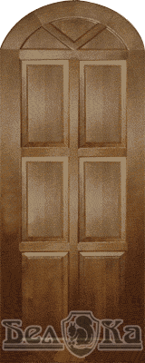 Рисунок фасада арочной двери А01