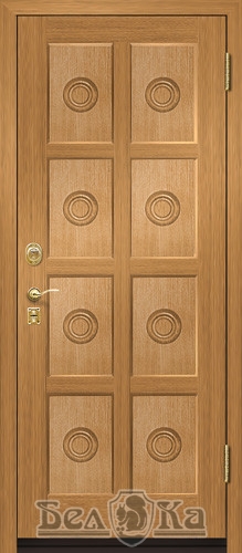 Металлическая дверь с прямоугольным рисунком P4