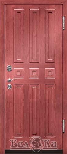 Металлическая дверь с прямоугольным рисунком P5