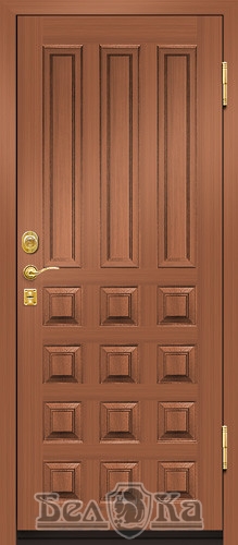 Металлическая дверь с прямоугольным рисунком P6