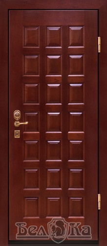 Металлическая дверь с прямоугольным рисунком P9